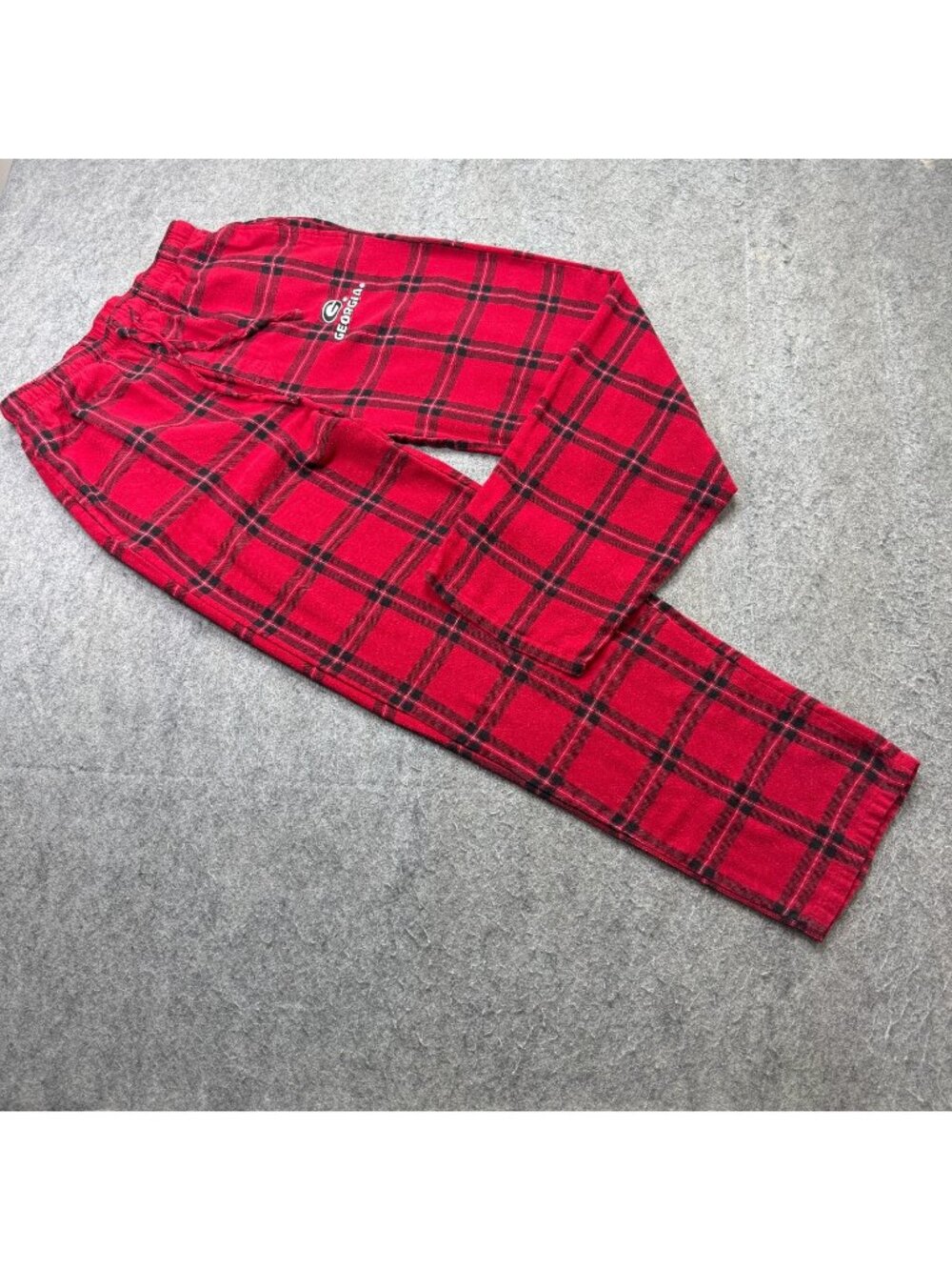 Georgia Bulldogs Pajama Bottoms Pants Concepts Sport Men S Red Flannel Plaid 29"